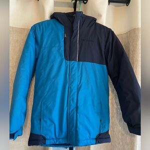 Kids winter jacket in beautiful blue